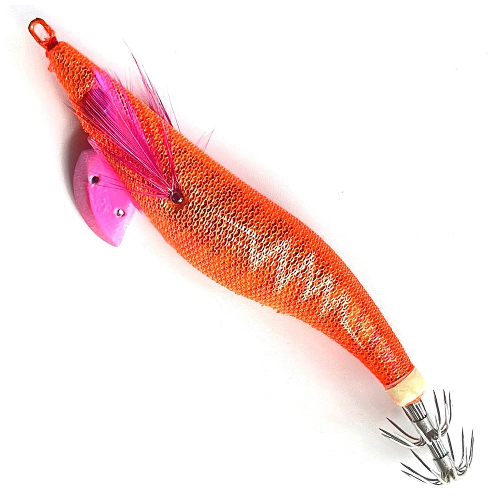 Luminous Swimbait Glow in Dark Crankbait Simulation Squid Jig Hook Bait Lifelike Plastic for Octopus Cuttlefish Fishing Tackle