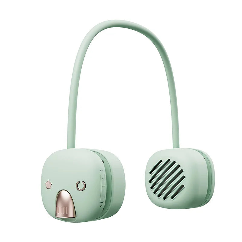 Neck hanging wireless bluetooth speaker with light usb mini portable neck hanging subwoofer outdoor sports retro audio