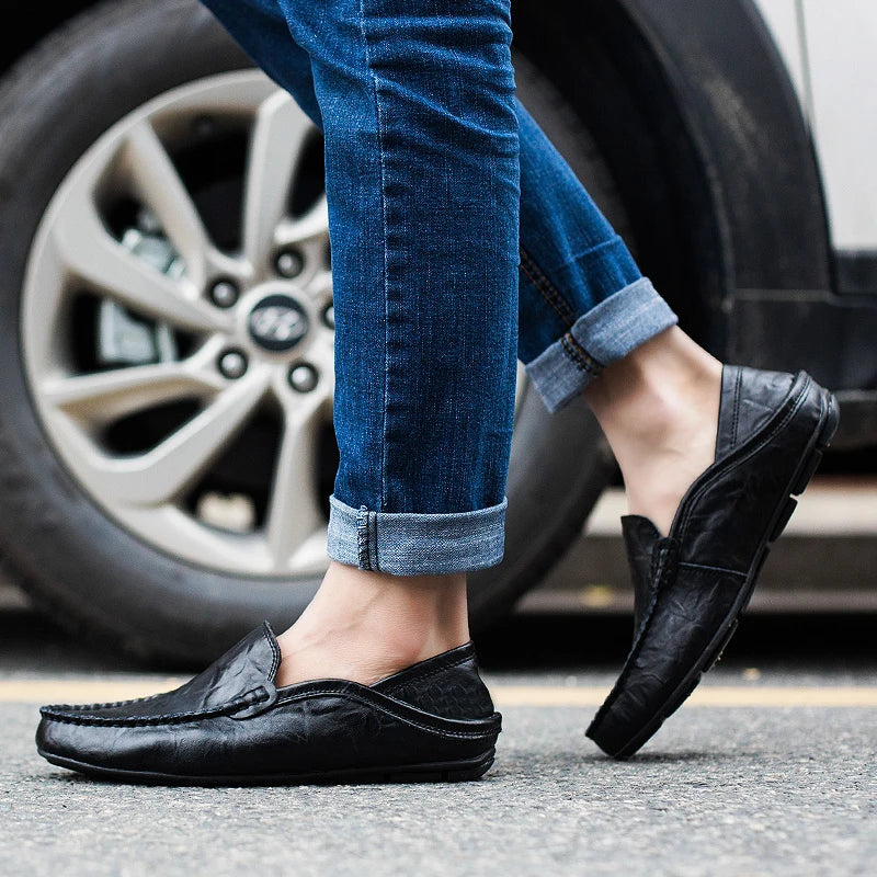 Men's Leather Casual loafers Shoes wedding Dress Shoes New Big Size Moccasins Shoes Suede shoes High Quality zapatos