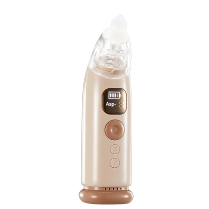 Electric Baby Nose Vacuum Cleaner Adjustable Infant Nasal Aspirator Rechargeable with 3 Silicone Nozzles for Newborns Toddlers