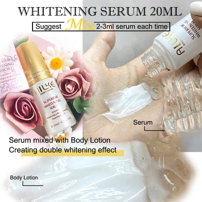 AILKE Whitening Face Cream, Reduce Dark Spots, Wrinkles, Melanin, Even Skin Tone, With Collagen, Glutathione, for All Skin Types
