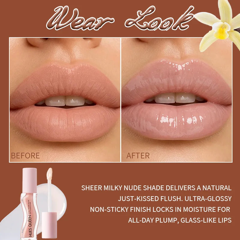 Moisturizing Lip Gloss Set 3 Colors Hydrating Lip Tint for Western Makeup