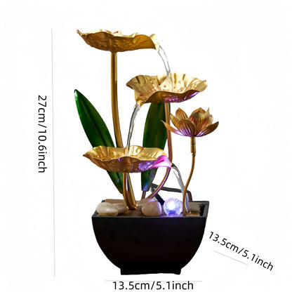 Small indoor fountain automatic circulation humidifier desktop decoration living room and bedroom relaxation crafts