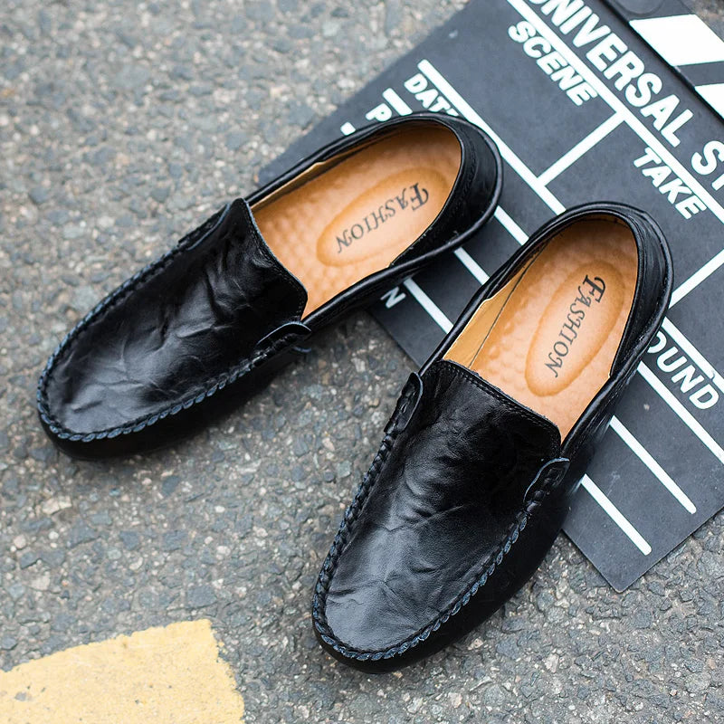 Men's Leather Casual loafers Shoes wedding Dress Shoes New Big Size  Moccasins Shoes Suede shoes High Quality zapatos