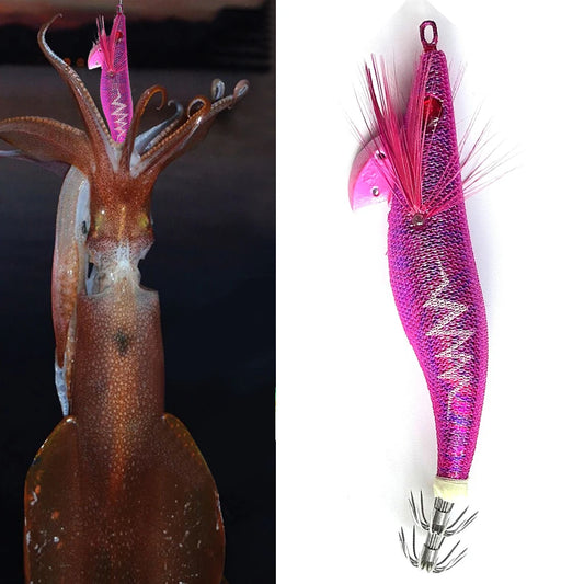 Luminous Swimbait Glow in Dark Crankbait Simulation Squid Jig Hook Bait Lifelike Plastic for Octopus Cuttlefish Fishing Tackle
