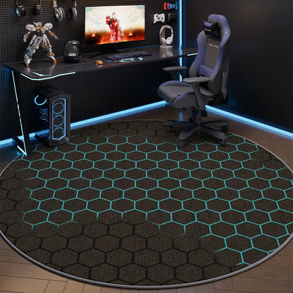 VIKAMA Computer Chair Floor Mat, Gaming Room Swivel Chair, Silent Pad, Office Chair, Washable Carpet, Home Decoration