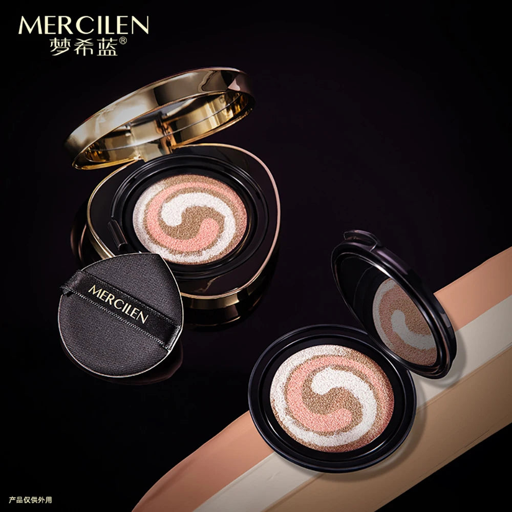 3 Colors Air Cushion Plant Nourishing Skin Concealer Oil Control Moisturizing Foundation Isolating Cream Beauty Shrink Pores