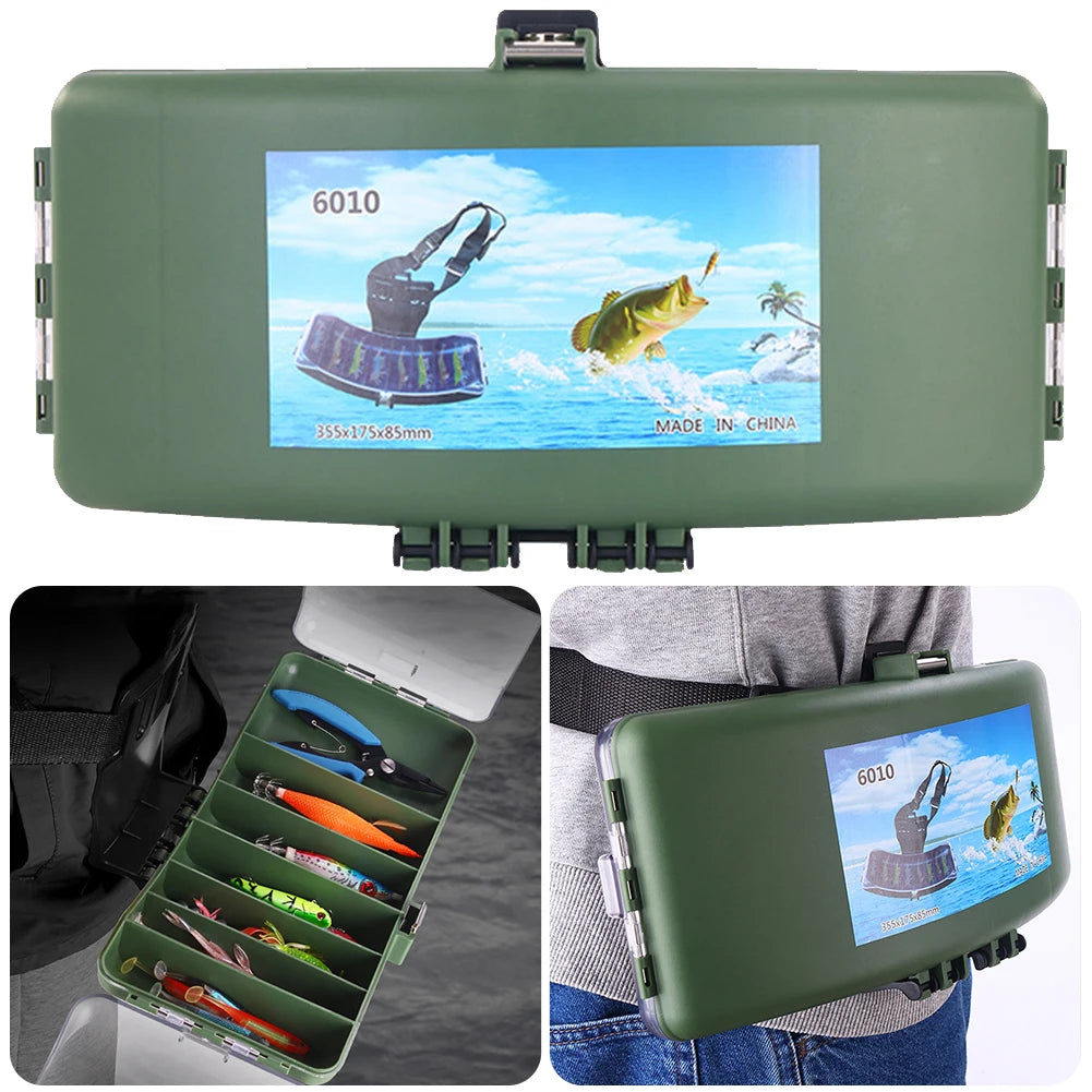 Fishing Belt Bag Fishing Bait Storage Belt Box Large Capacity Fish Tackle Box Portable Multifunctional Fishing Accessories
