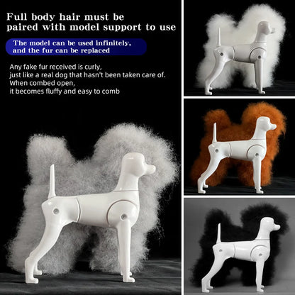 Teddy Pet simulation hair beauty fake beautician practicing dog standard Teddy full body fake head, skeleton model，pet groomer