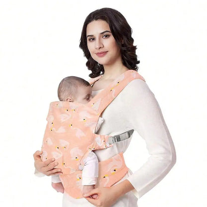 1Pc Baby Carrier, Multifunctional 4-in-1 Hip Seat Carrier, Adjustable Comfortable Front and Back Straps, Portable and Suitable for All Seasons, a Labor-Saving Tool for Mothers to Hold Their Babies Hands-Free