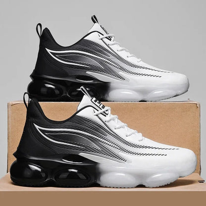 Men's Breathable Running Shoes Shock Absorption Fashionable Sporty Casual Dad Trendy Shoes Summer New Arrival PU Insole Rubber O