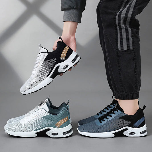Men's Fashionable Running Shoes Breathable Mesh Air Cushion Support for Gym And Daily Wear