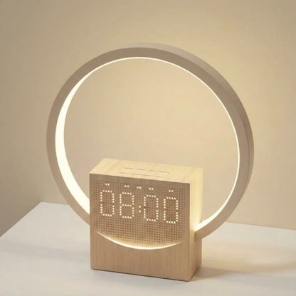 Digital Alarm Clock Sunrise Simulation Wake-up Light Bluetooth Speaker White Noise Machine Desk/Bedside Clock for Bedroom Office
