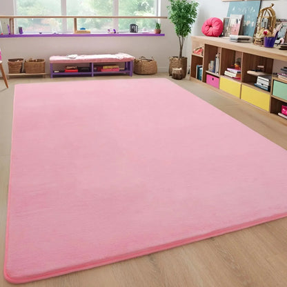 VIKAMA Modern Coral Velvet Carpet Soft Non-Slip Living Room Bedroom Carpet Large Area Children's Play Floor Mat For Home Decor