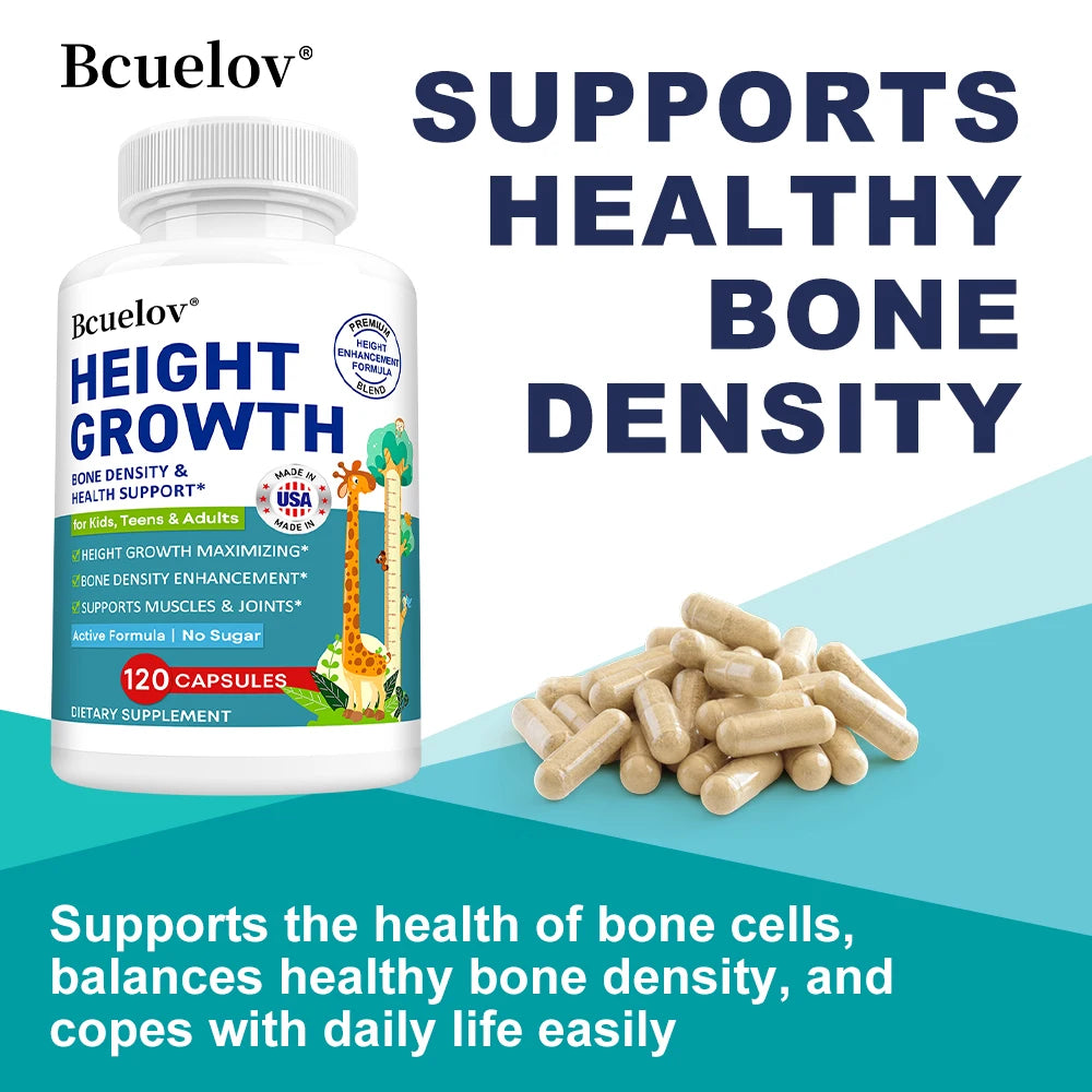 Bone Growth & Physical Development Capsules, Support Bone Development & Calcium Absorption, Improve Skeletal Condition