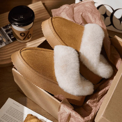 Women Fluffy Slippers for Autumn Winter Indoor EVA Thick Sole Anti-Slip Warm Unisex House Shoes
