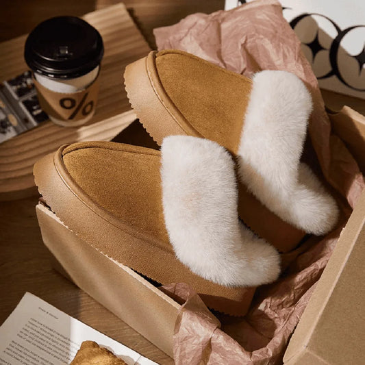Women Fluffy Slippers for Autumn Winter Indoor EVA Thick Sole Anti-Slip Warm Unisex House Shoes