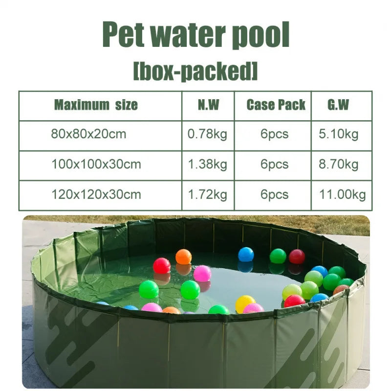 Pet Pool Portable Storage Foldable Dog Bathing Pool Outdoor Animal Swimming Pool