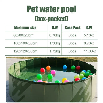 Pet Pool Portable Storage Foldable Dog Bathing Pool Outdoor Animal Swimming Pool