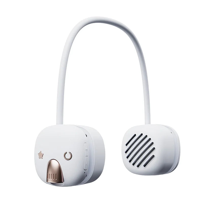 Neck hanging wireless bluetooth speaker with light usb mini portable neck hanging subwoofer outdoor sports retro audio