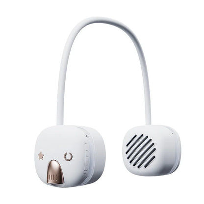 Neck hanging wireless bluetooth speaker with light usb mini portable neck hanging subwoofer outdoor sports retro audio