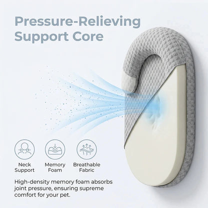 Summer Pet Neck Protection Pet Sleeping Pad Breathable Ice Silk Fabric Removable Washable Cool Relieving Heat Soft Comfortable