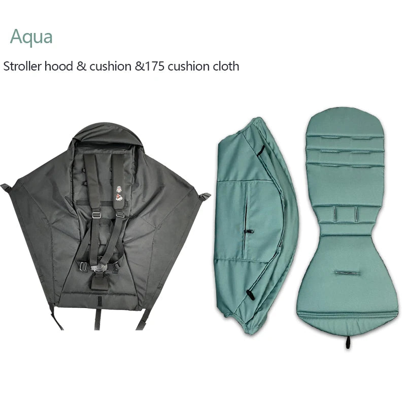3pcs/set 175 Stroller Accessories Canopy Cover Seat Cushion Compatible With Babyzen YOYO  Cover Seat Mattress With Zipper Pocket