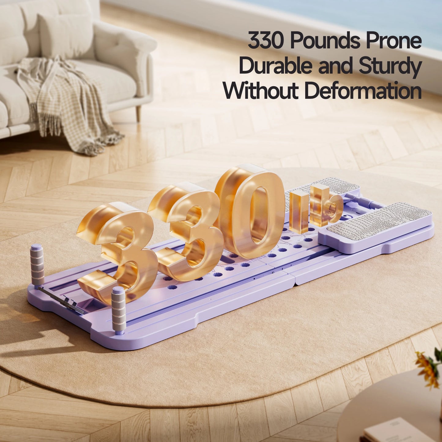 At Home Multifunctional Foldable 4-in-1 Ab Exercise Board Pilates Reformer for Abdominal and Core Strength Training Home Gym