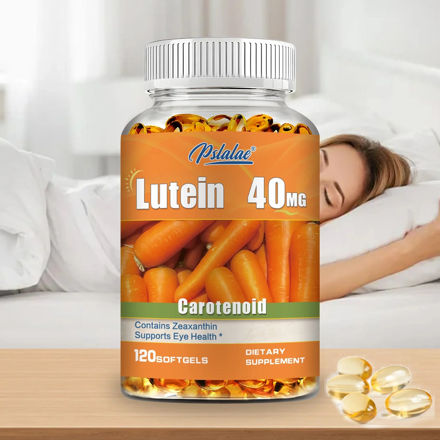 Lutein 40mg - with Zeaxanthin - Supports Healthy Vision, Blue Light Protection, Relieves Eye Fatigue and Dryness - 120 Capsules