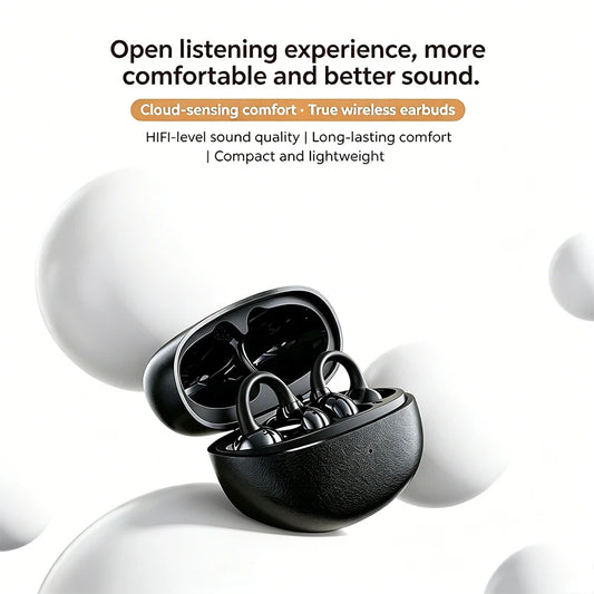 CX11-Clip-on sports headphones, stylish and comfortable over-ear headphones, bass-enhancing wireless earplugs OWS headphones