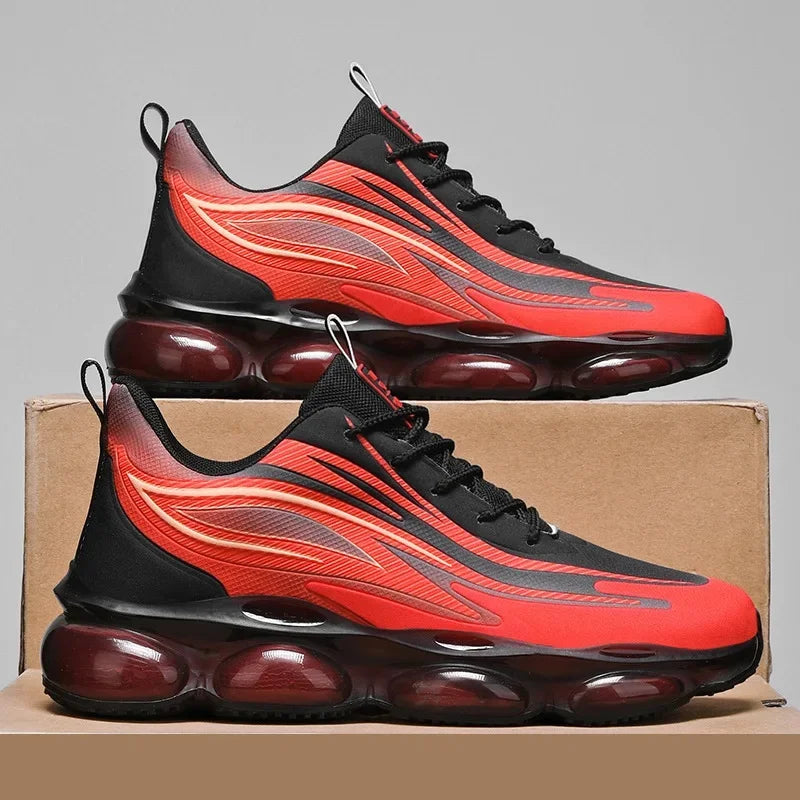 Men's Breathable Running Shoes Shock Absorption Fashionable Sporty Casual Dad Trendy Shoes Summer New Arrival PU Insole Rubber O