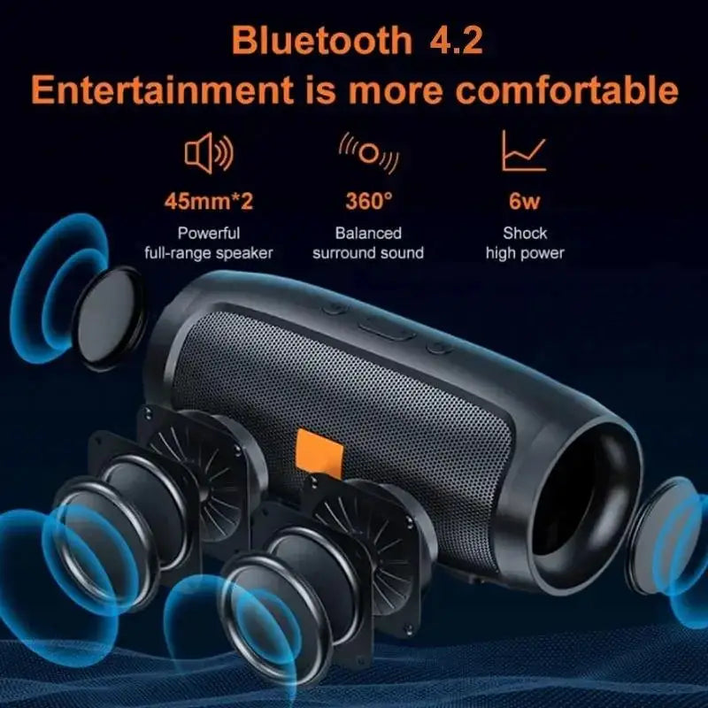 Portable Bluetooth Speaker Column Stereo HiFi Heavy Bass Wireless Soundbar Subwoof Loudspeaker