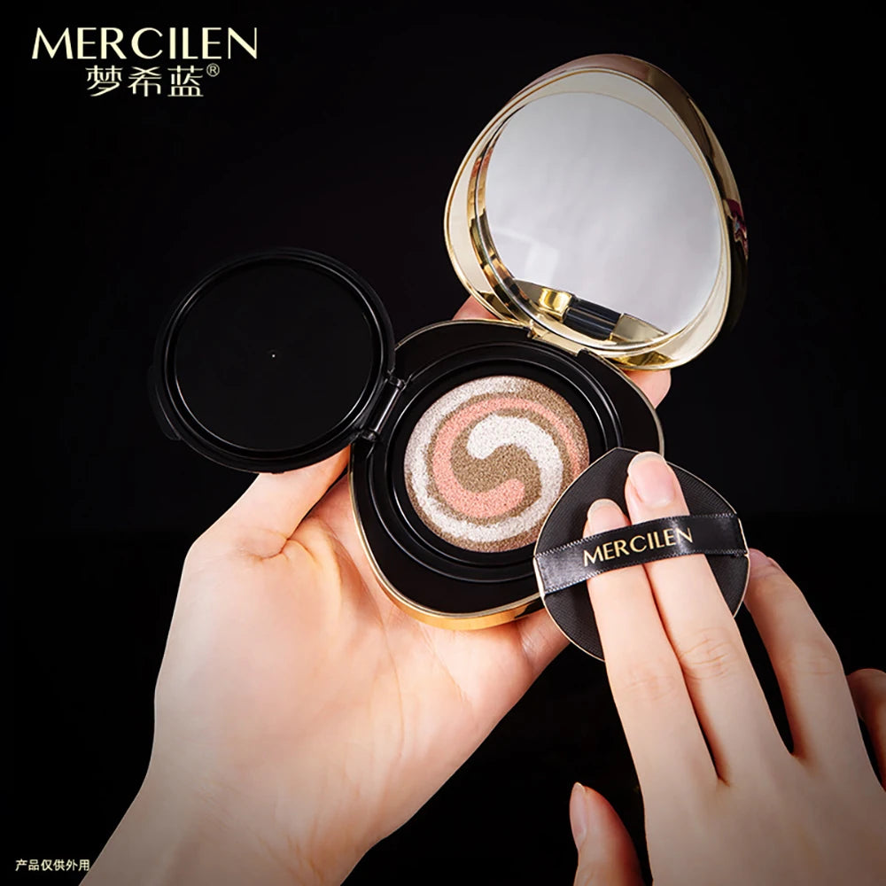 3 Colors Air Cushion Plant Nourishing Skin Concealer Oil Control Moisturizing Foundation Isolating Cream Beauty Shrink Pores