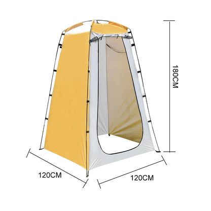 Portable Camping Shower Tent Waterproof Anti-UV Shower Bathing Tent Changing Fitting Room Beach Privacy Toilet Shelter Tent