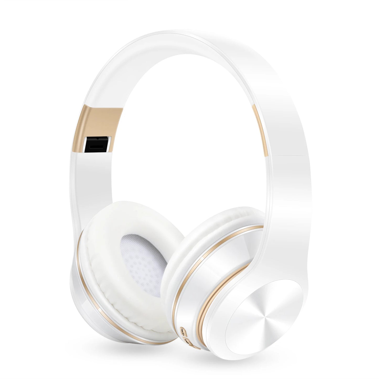 Bluetooth Earphones Over-ear Foldable Computer Wireless Headphones with Mic Noise Cancellation HIFI Stereo Gaming Headset