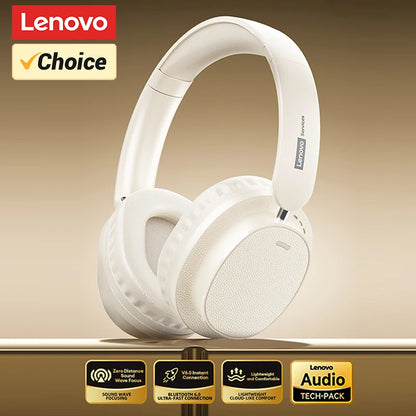 Retro TH30 Pro Lenovo Gaming Headset Wireless Bluetooth 6.0 Over Ear Headphone Foldable Sport Leather Earphones Gifts LS105