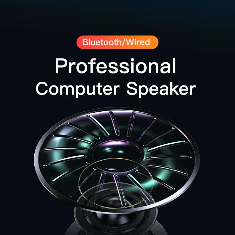 4D Computer Wired Loudspeaker Bluetooth Bar Stereo Sound Subwoofer Surround Soundbar Speaker For Macbook Laptop Notebook PC game