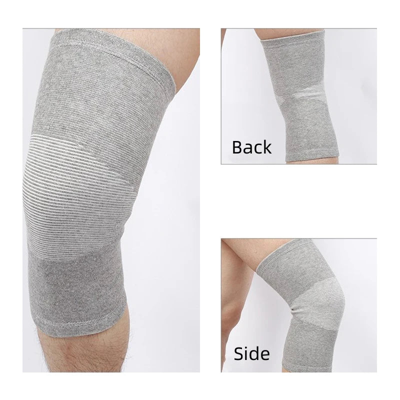 Professional Protection Breathable Bamboo Sports Knee Brace Running Compression Warm  Knee Sleeve Pads,pain Relief From Illness