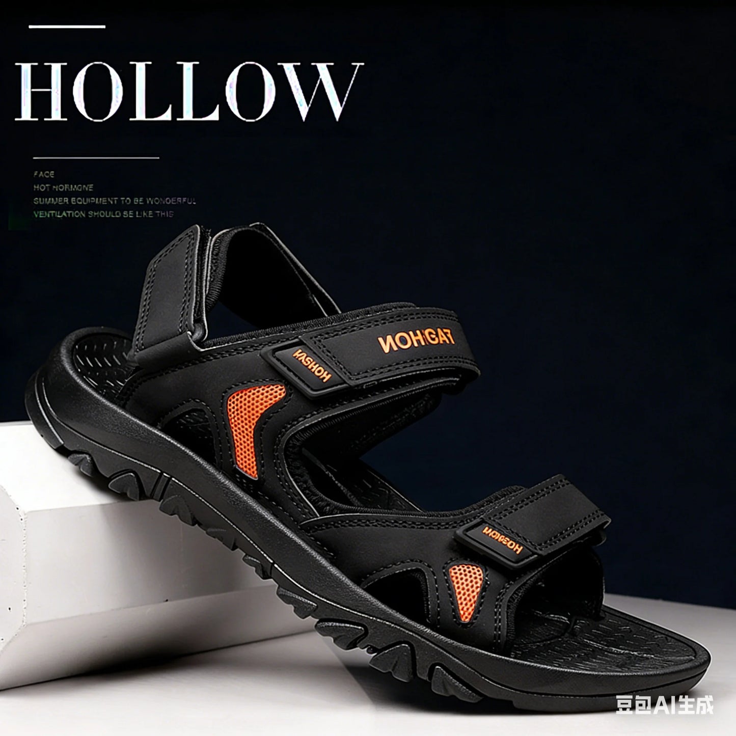 Plus-Size Men'S Sandals, New Summer Styles, Casual Shoes, Beach Shoes, Slippers, Open-Toe, Cool, Flat, Sporty Sandals