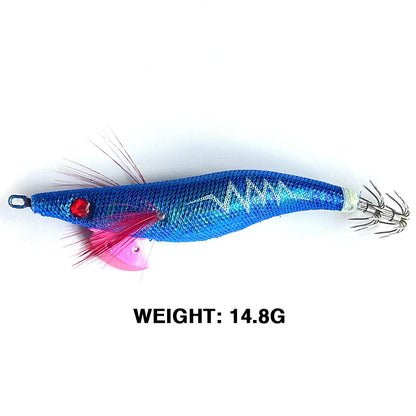 Luminous Swimbait Glow in Dark Crankbait Simulation Squid Jig Hook Bait Lifelike Plastic for Octopus Cuttlefish Fishing Tackle