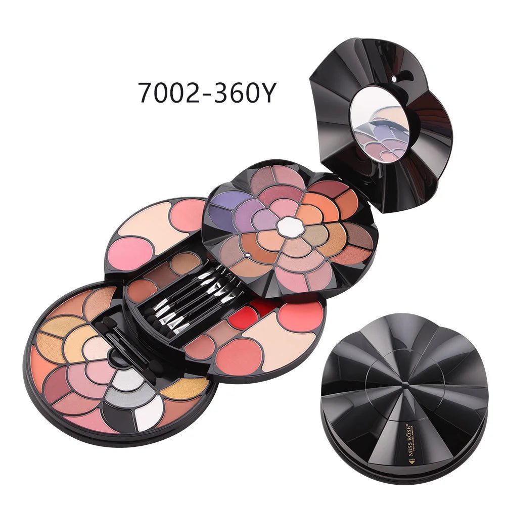 43 Eyeshadows 4 Eyebrow Powders Blush Lipstick 2 Face Powders All-in-One Cosmetic Palette Complete Makeup Kit for Women