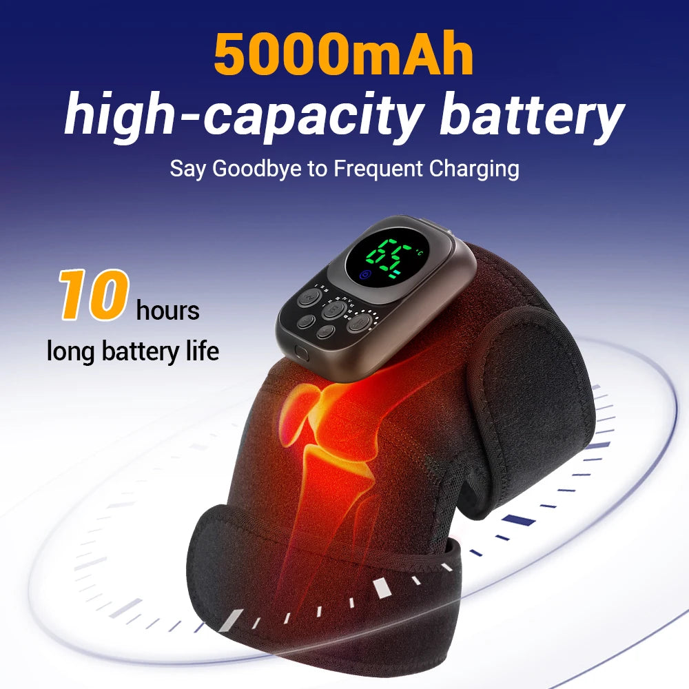 3 In 1 Electric Heating Shoulder Massage Pad, 3-speed Adjustable Heated Back Shoulder Brace, Shoulder & Neck Knee Massage Belt