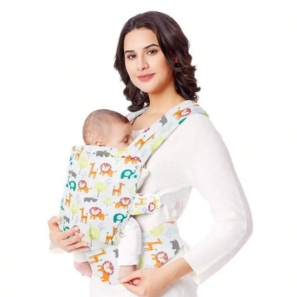 1Pc Baby Carrier, Multifunctional 4-in-1 Hip Seat Carrier, Adjustable Comfortable Front and Back Straps, Portable and Suitable for All Seasons, a Labor-Saving Tool for Mothers to Hold Their Babies Hands-Free