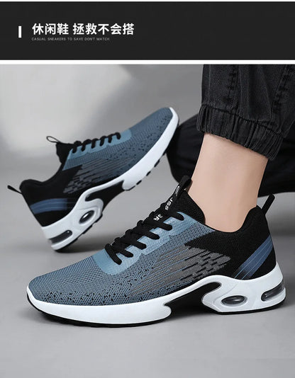 Men's Fashionable Running Shoes Breathable Mesh Air Cushion Support for Gym And Daily Wear