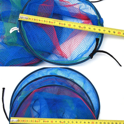 Portable Fishing Net 3 Layer Round Folding Mesh Trap Fish Basket Collapsible Fishing Net Cage Fish Baskets For Live Fish