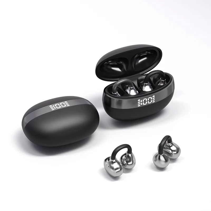 CX11-Clip-on sports headphones, stylish and comfortable over-ear headphones, bass-enhancing wireless earplugs OWS headphones