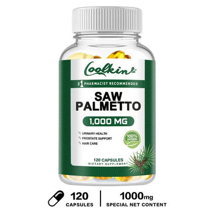 Saw Palmetto Supplement 1000 Mg - Promotes Prostate Health and Prevents Hair Loss
