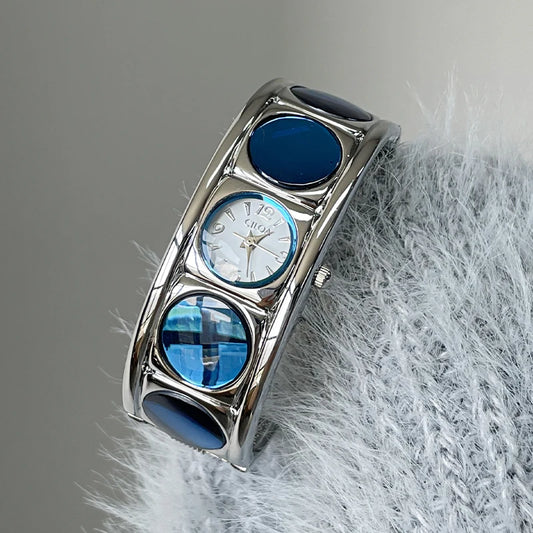 CILOA bracelet watch female 2025 new round gift brand authentic blue high quality casual waterproof quartz watch ladies watch