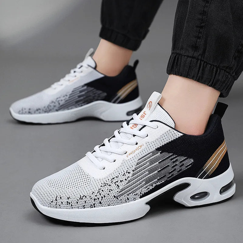 Men's Fashionable Running Shoes Breathable Mesh Air Cushion Support for Gym And Daily Wear
