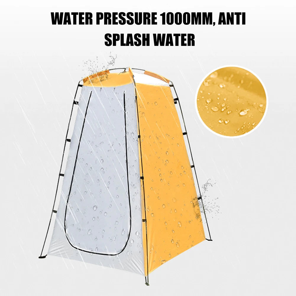 Portable Camping Shower Tent Waterproof Anti-UV Shower Bathing Tent Changing Fitting Room Beach Privacy Toilet Shelter Tent